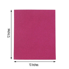 10 Pack 12"x10" Self-Adhesive Glitter DIY Craft Foam Sheets Hot Pink