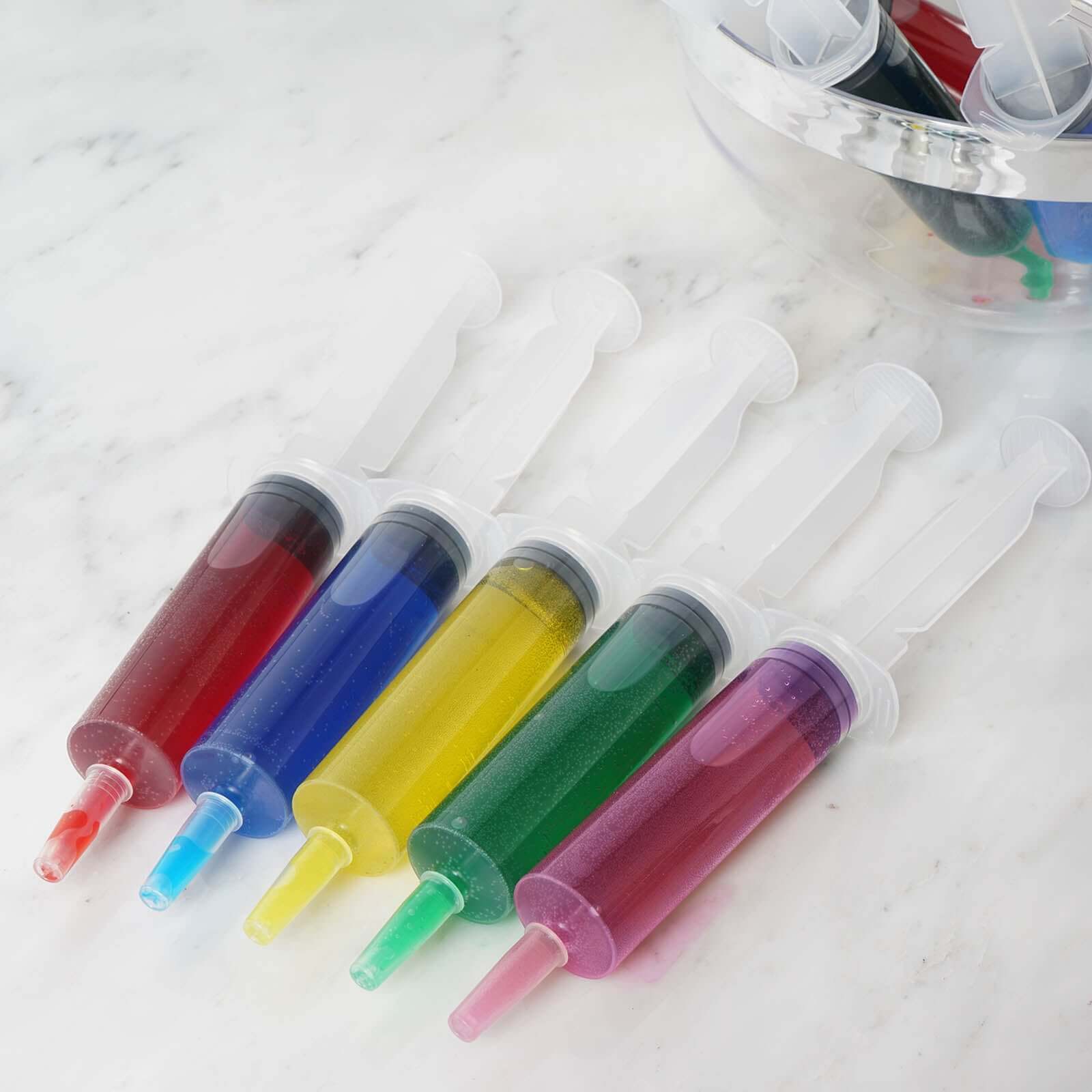 24 Pack 1.5oz Clear Disposable Plastic Cocktail Jello Shot Syringes
