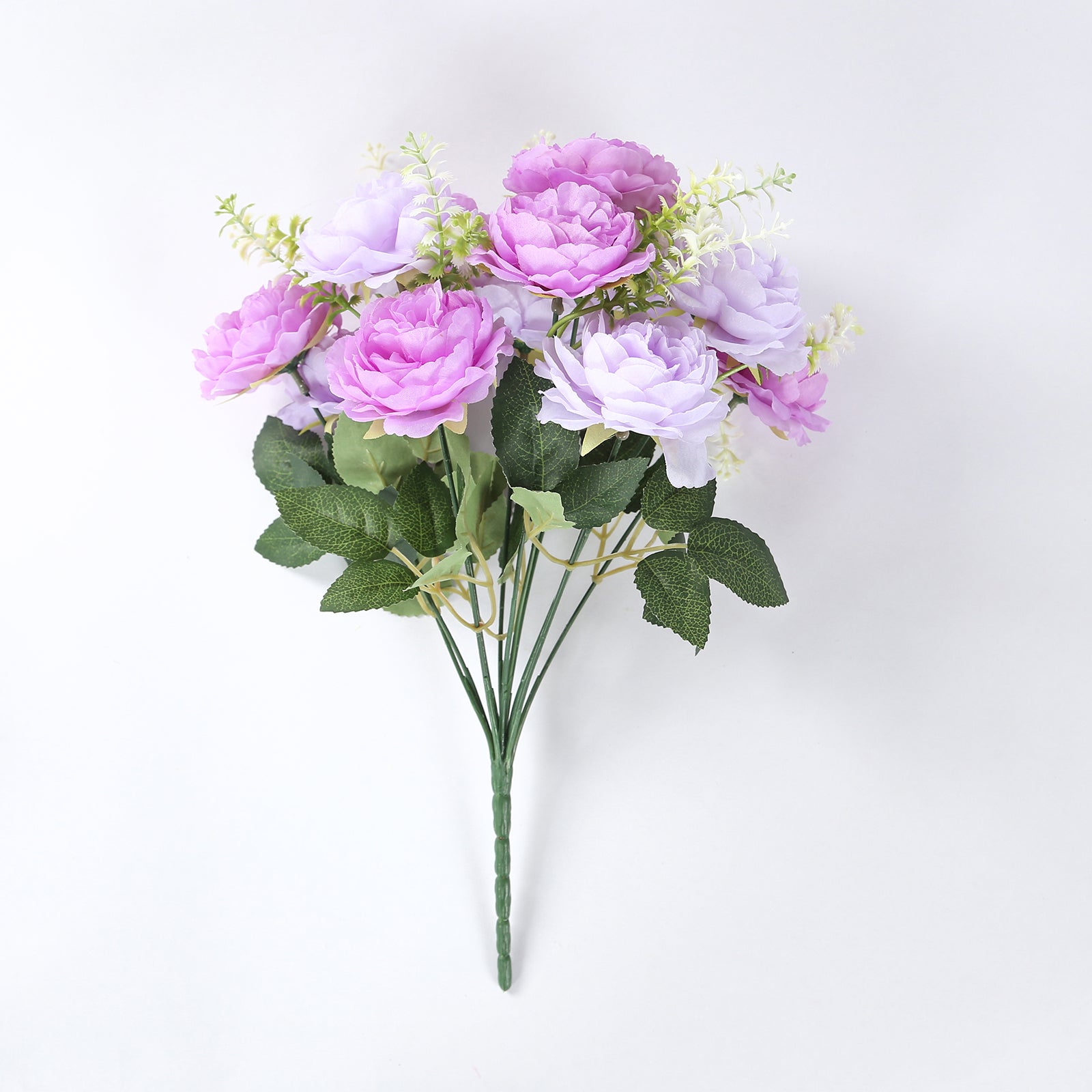2-Pack Silk Peony Bouquet 14" Lavender Lilac – Lifelike Artificial Flower Arrangement for Vase Display, Events & Everyday Decor