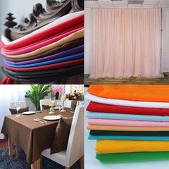 54"x10 Yards White Polyester Fabric Bolt DIY Craft Fabric Roll