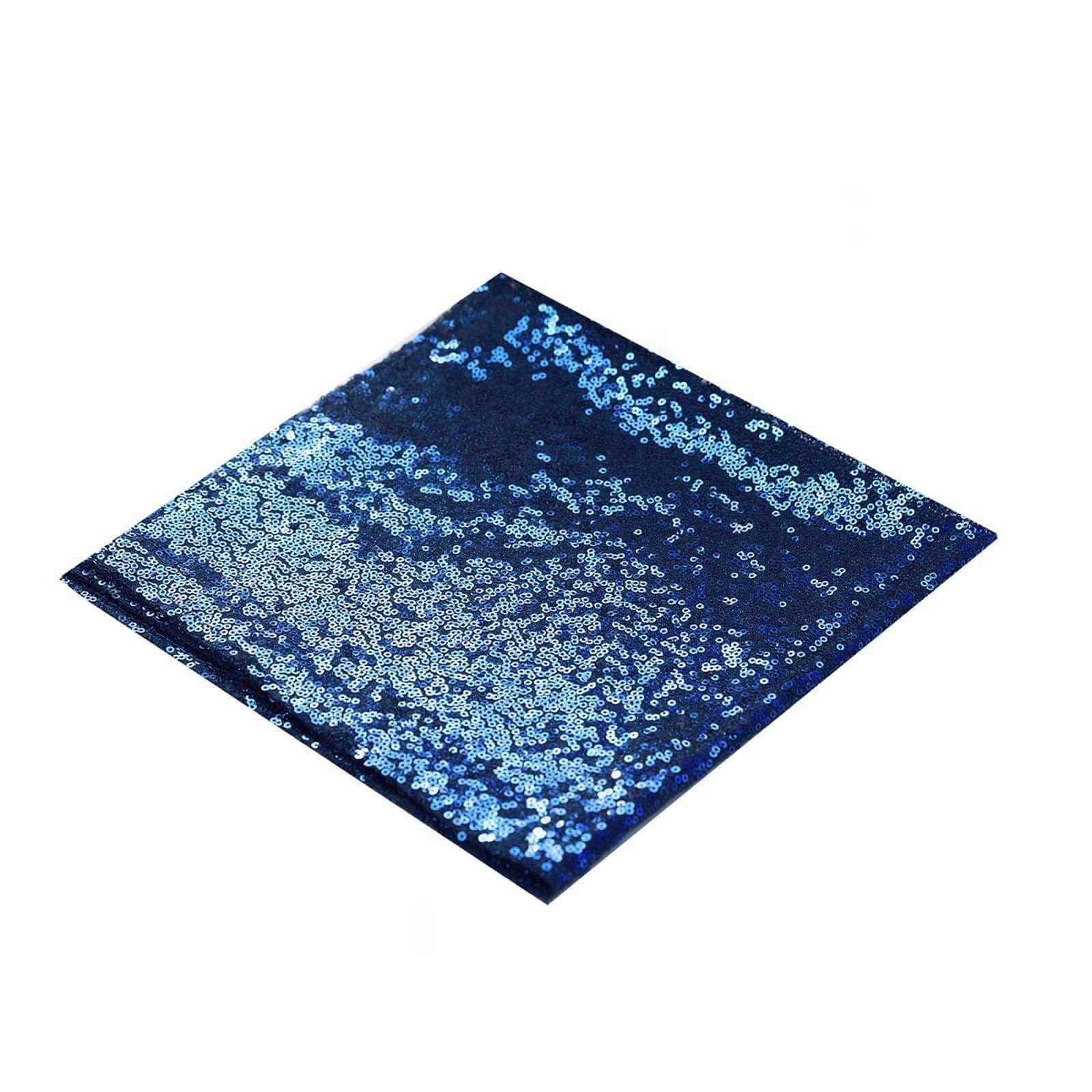 Sequin 20"x20" Napkin Navy Blue - Shimmering Dinner Napkin