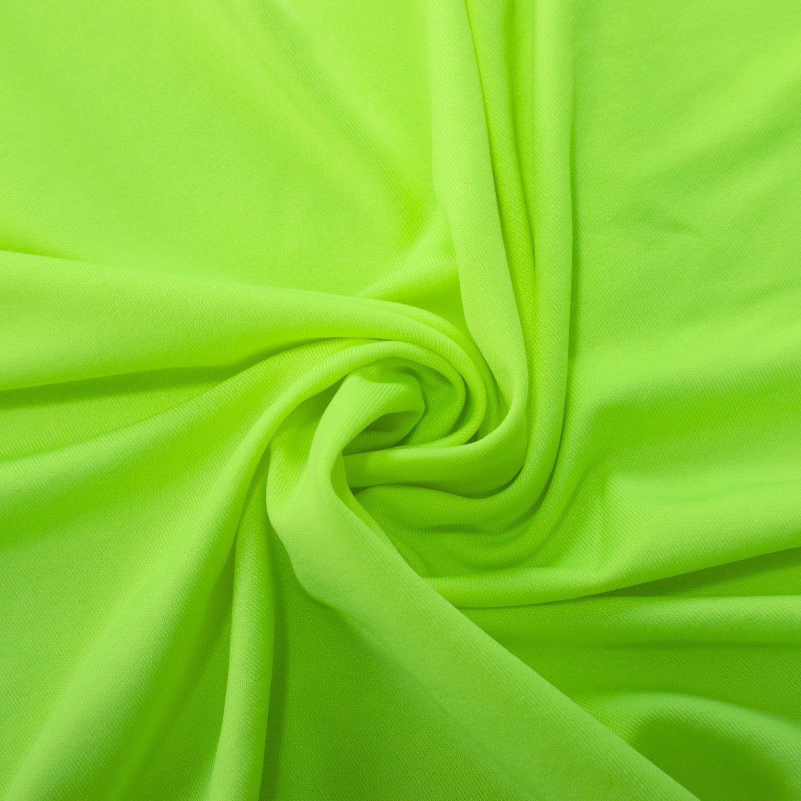 Glow Neon Green Fitted Spandex Tablecloth – 6ft Rectangle, Wrinkle-Free Cover