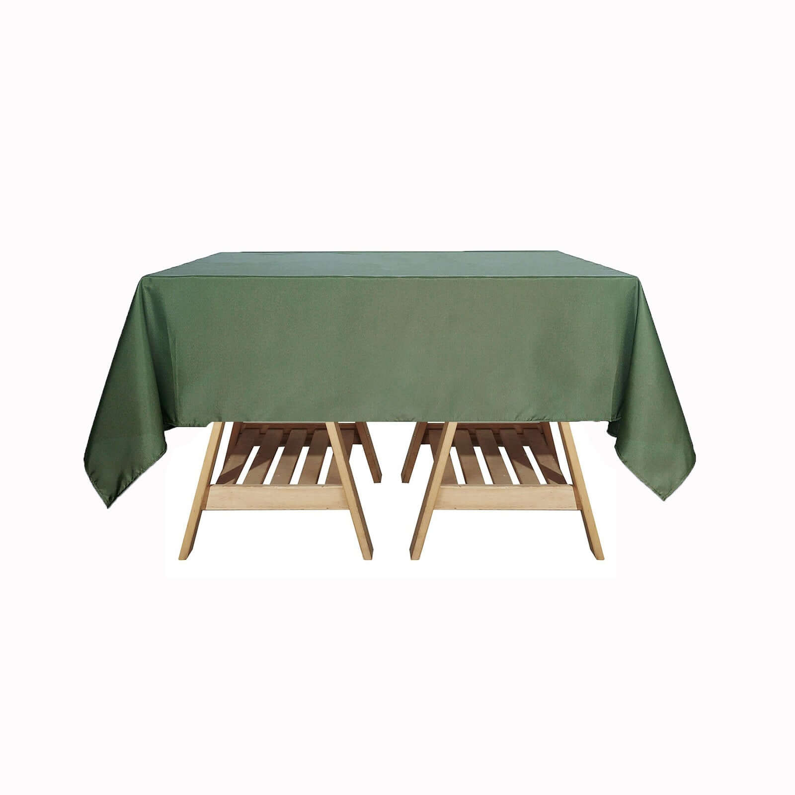 Polyester Square 70"x70" Tablecloth Olive Green - Wrinkle-Resistant & Durable Table Cover