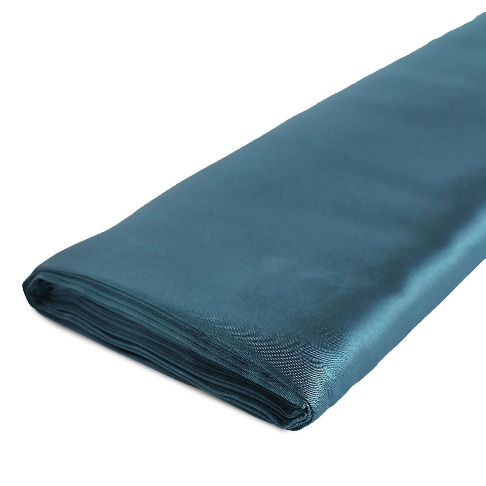 10 Yards x 54" Peacock Teal Satin Fabric Bolt
