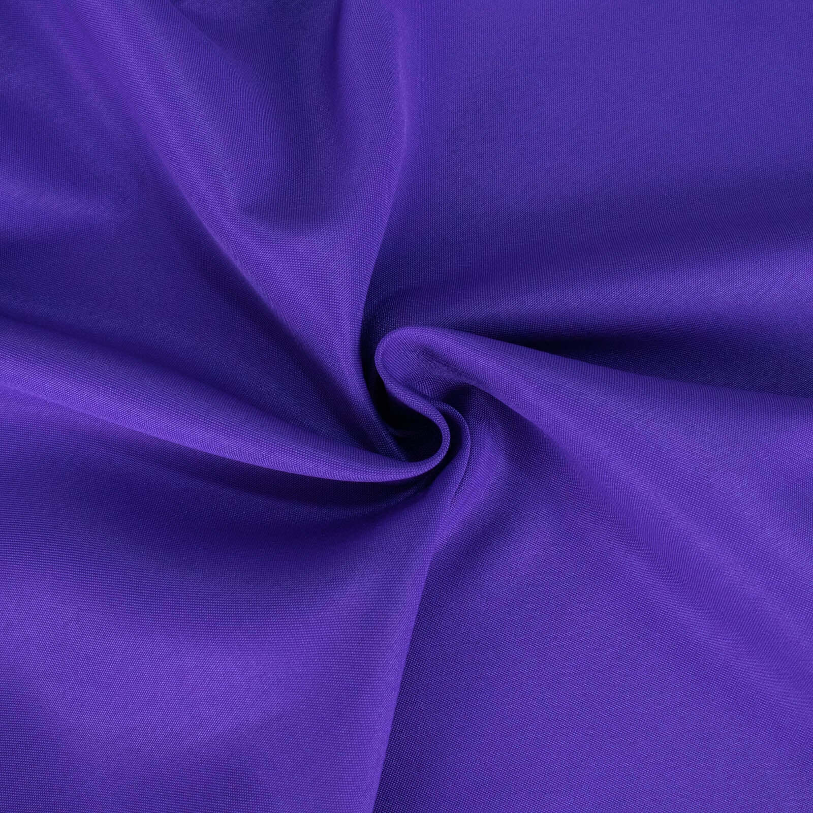 Premium Polyester 132" Round Tablecloth Purple - Seamless 220GSM Wrinkle-Resistant Table Cover