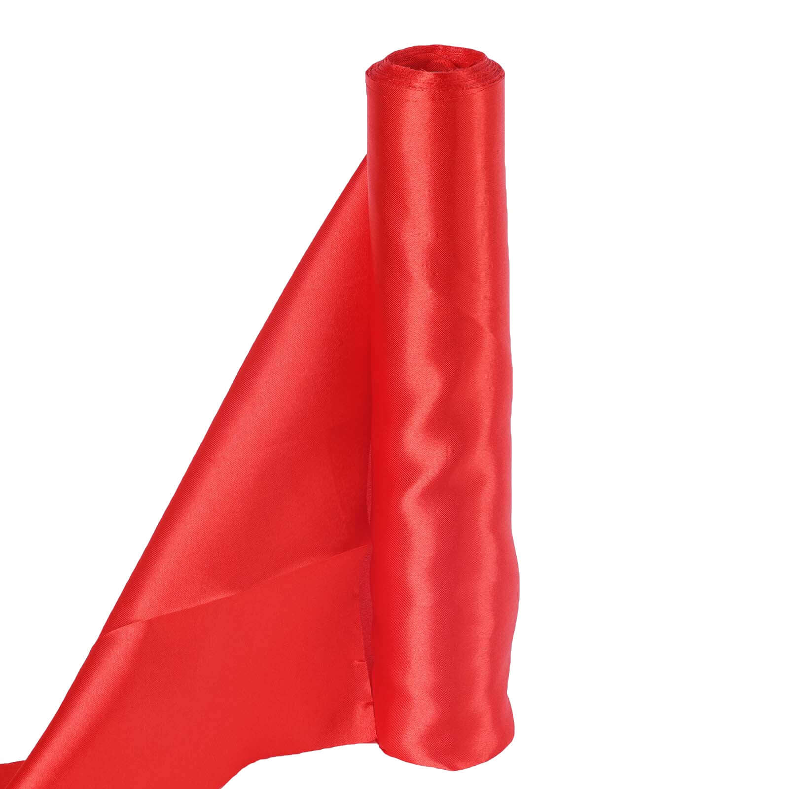 12"x10 Yards Red Satin Fabric Bolt, DIY Craft Wholesale Fabric