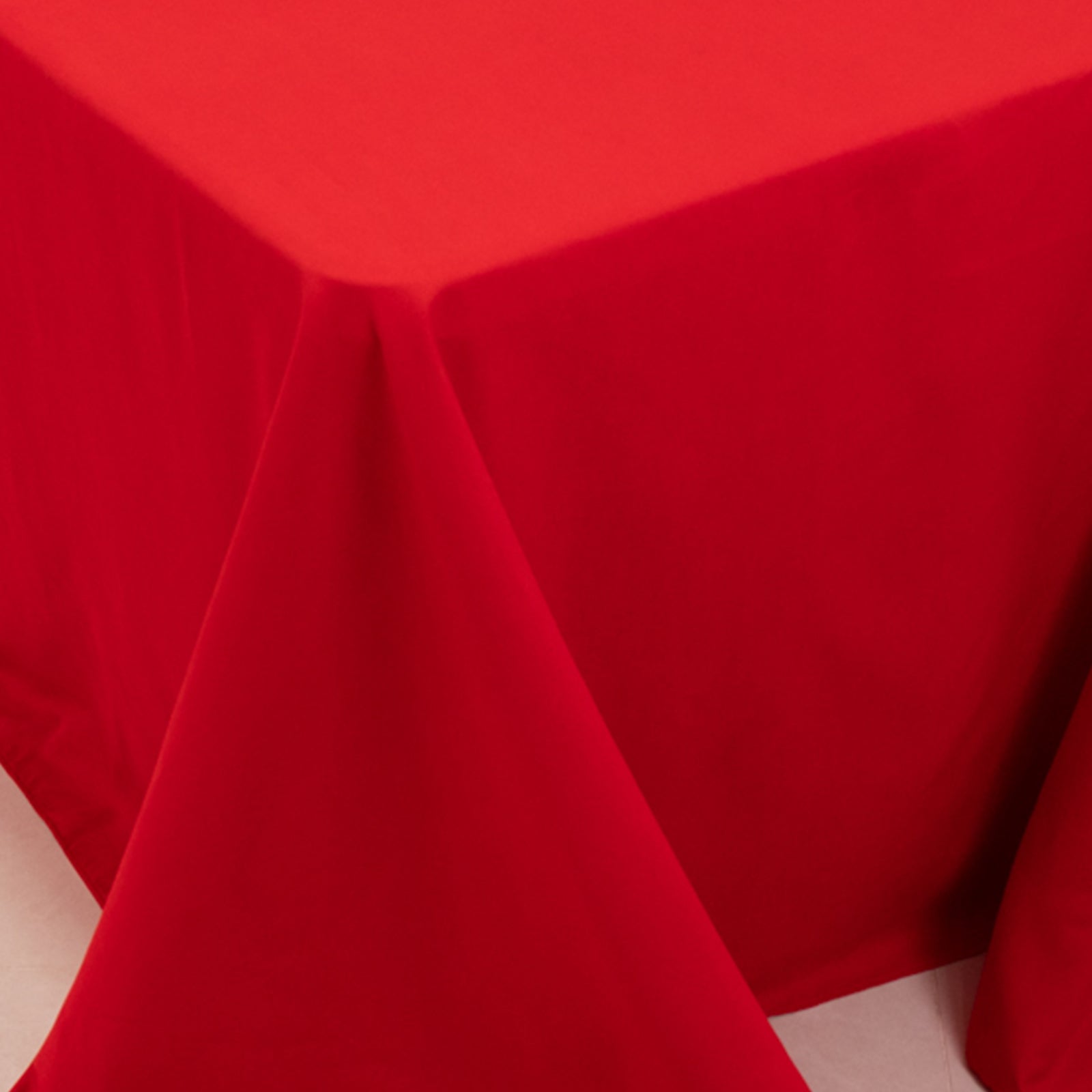 Cotton Blend 90"x156" Rectangle Tablecloth Red - Seamless Wrinkle-Resistant Table Cover
