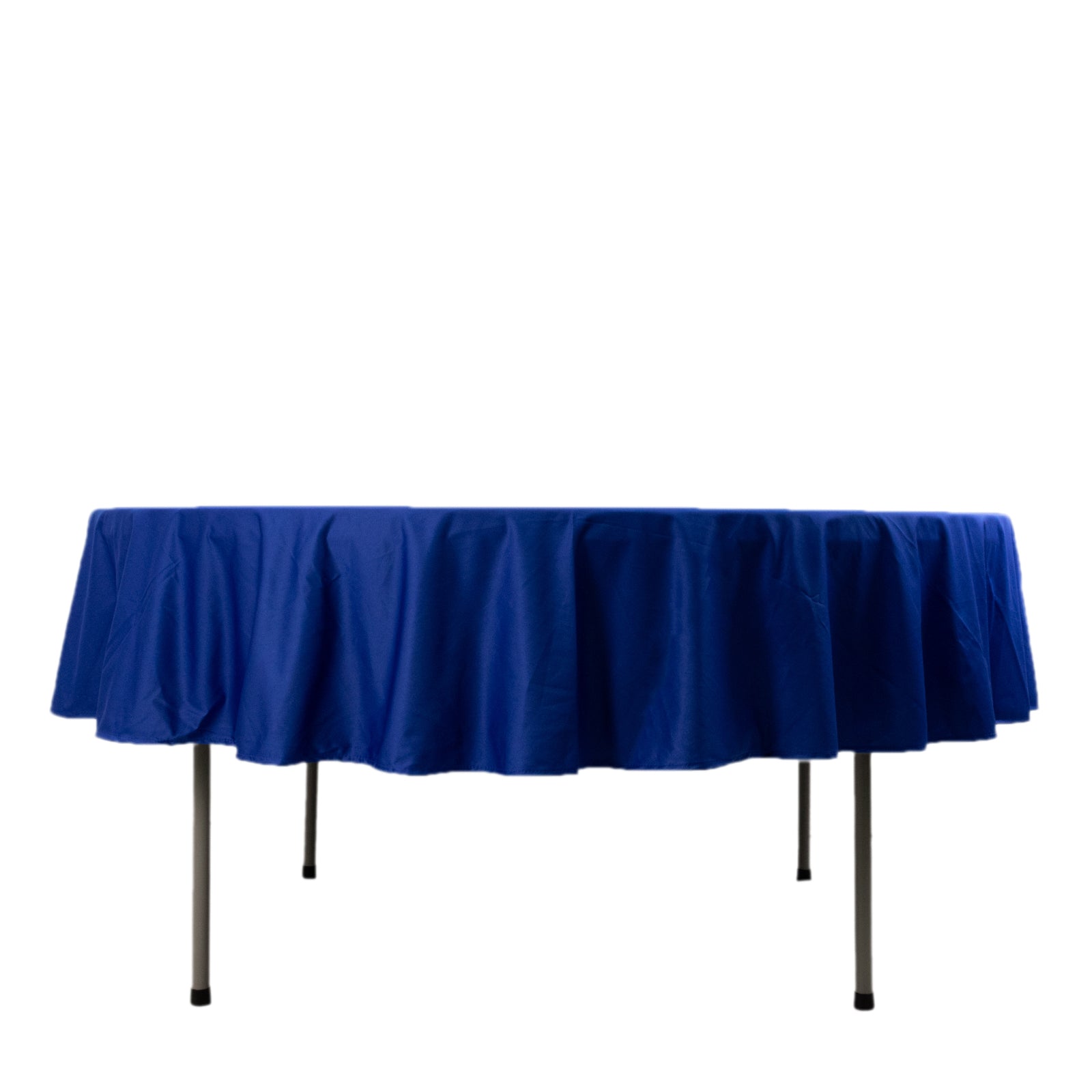Scuba Round 90" Tablecloth Royal Blue - Wrinkle Free & Stain Resistant Table Cover