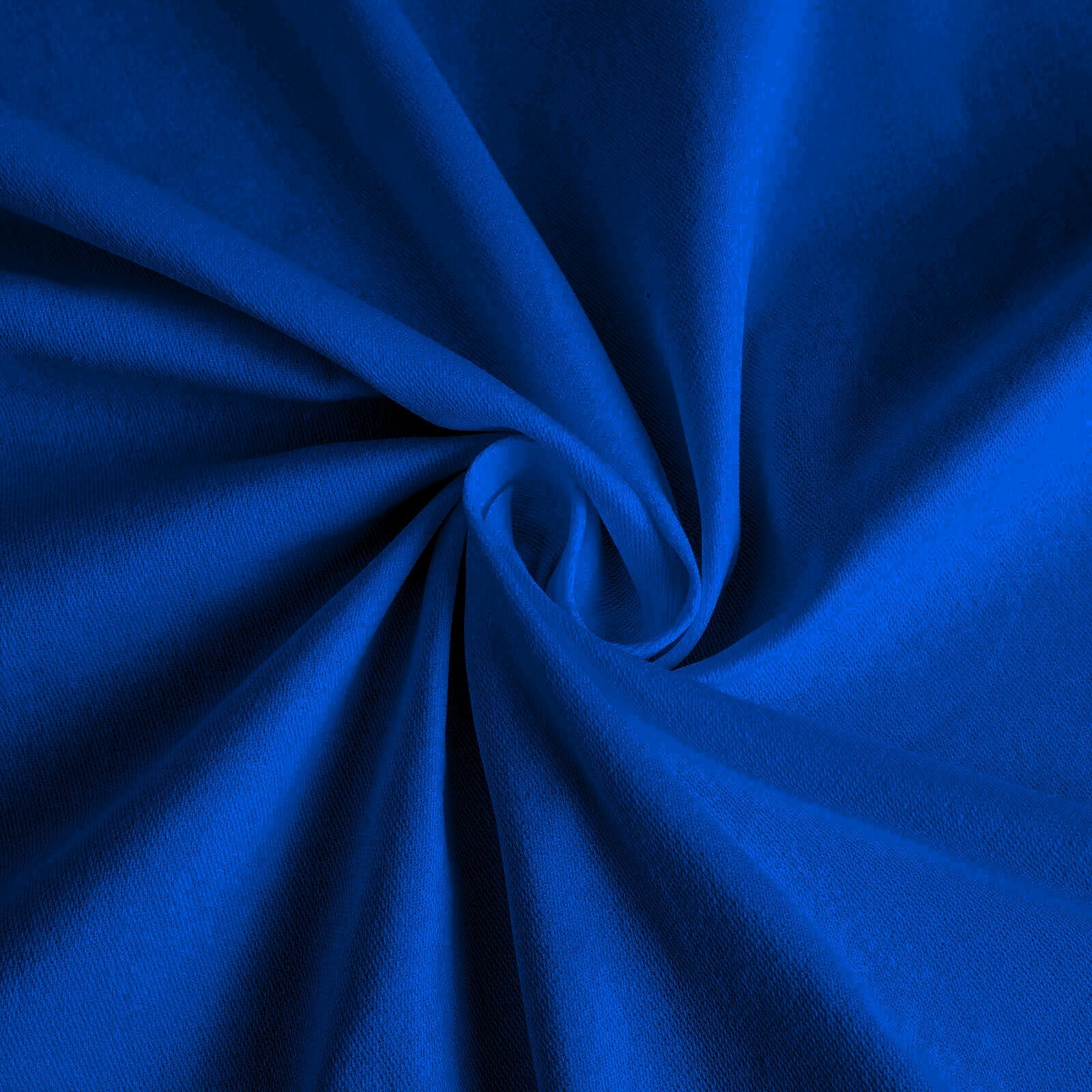 Cotton Blend 132" Round Tablecloth Royal Blue - Seamless Wrinkle-Resistant Table Cover