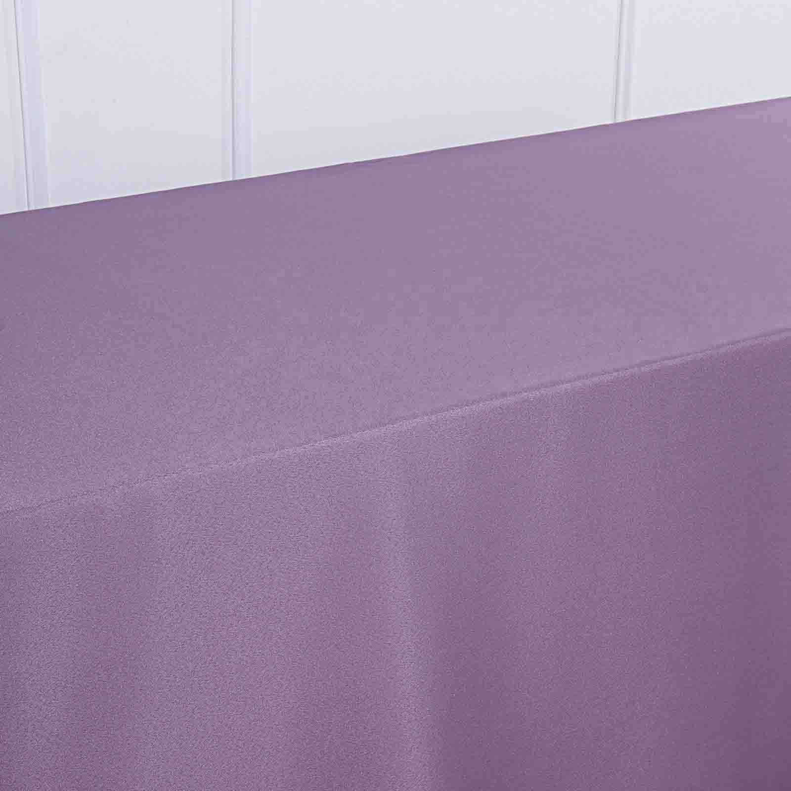Polyester 72"x120" Rectangle Tablecloth Violet Amethyst - Durable and Stylish Table Cover