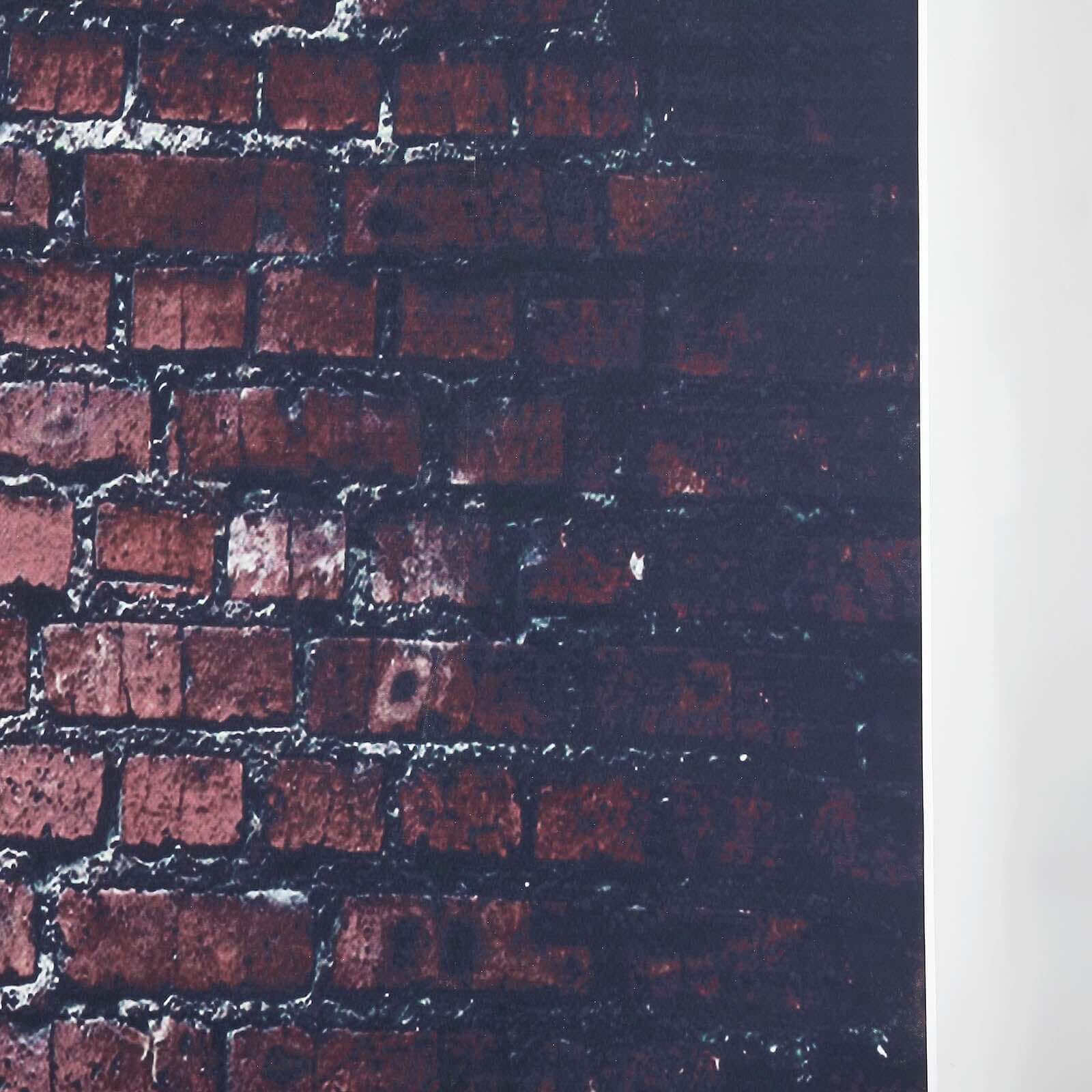 8ftx8ft Dark Red Vintage Brick Wall Vinyl Photo Shoot Backdrop