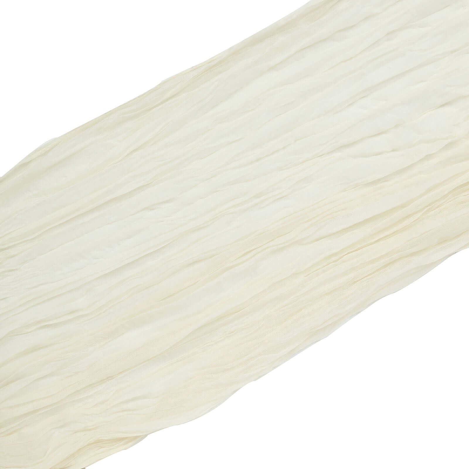 20ft Ivory Gauze Cheesecloth Fabric Wedding Arch Drapery, Window Scarf Valance, Boho Decor Arbor Curtain Panel