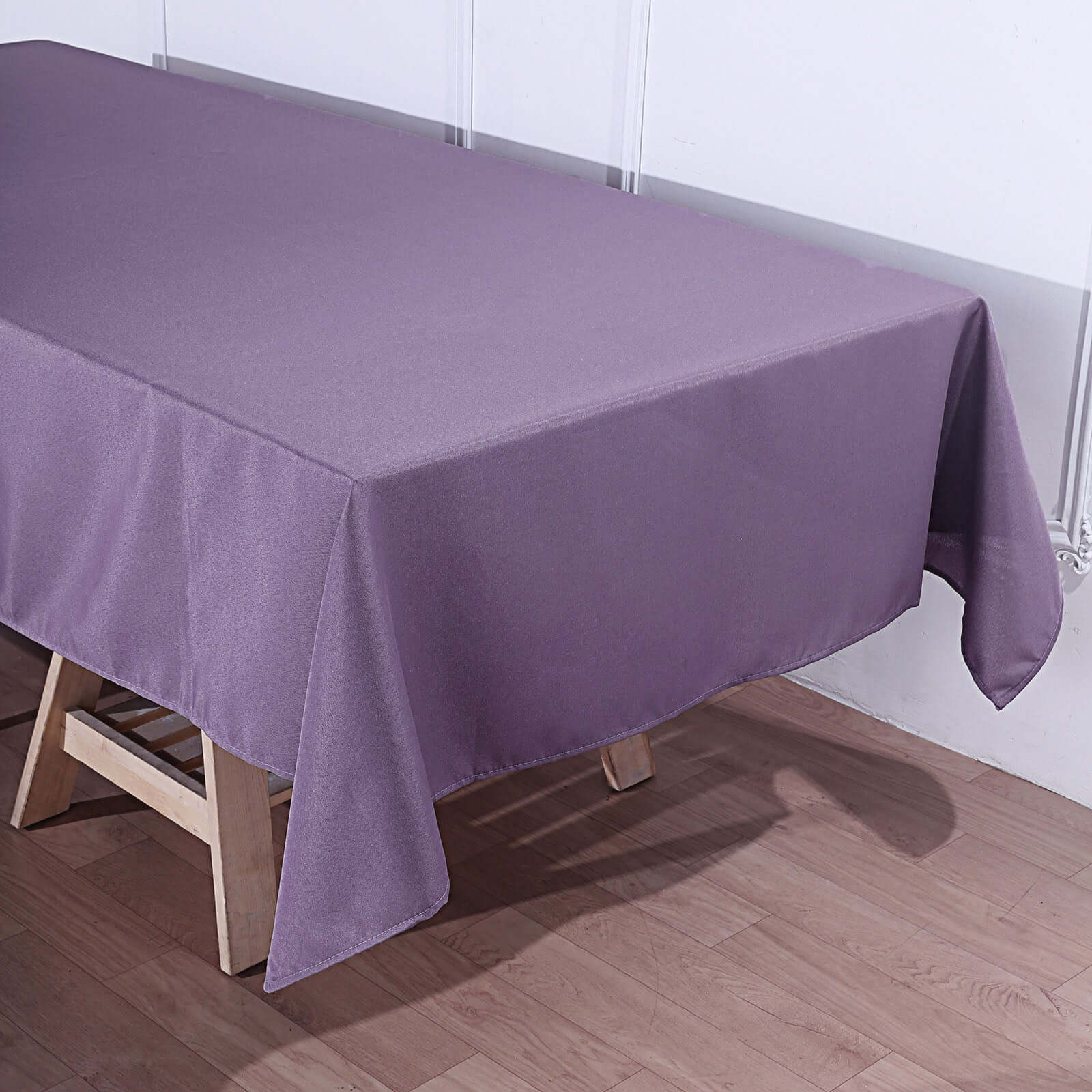 Polyester 60"x102" Rectangle Tablecloth Violet Amethyst - Durable and Stylish Table Cover