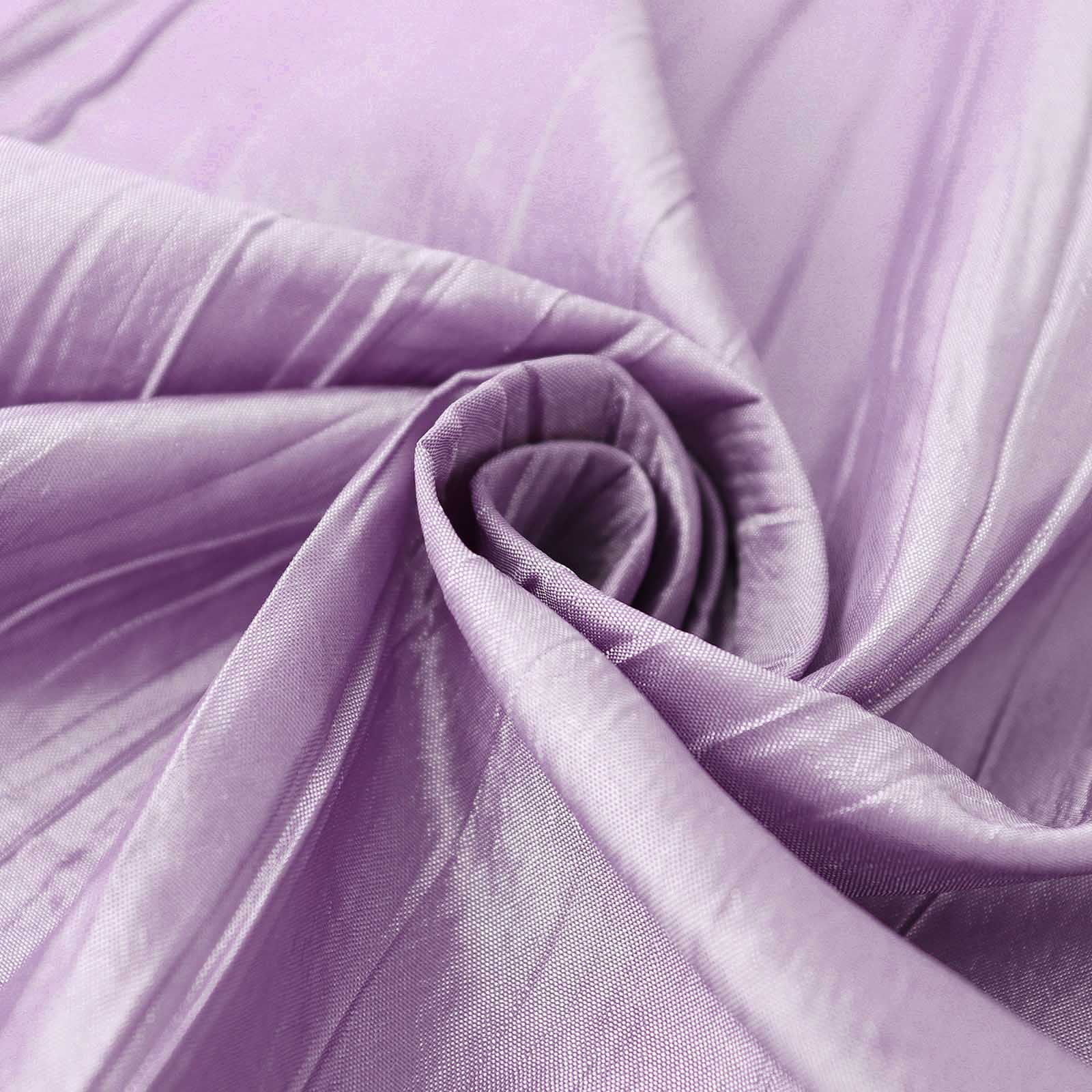 Taffeta 72"x72" Table Overlay Square Tablecloth Violet Amethyst - Accordion Crinkle Table Cover
