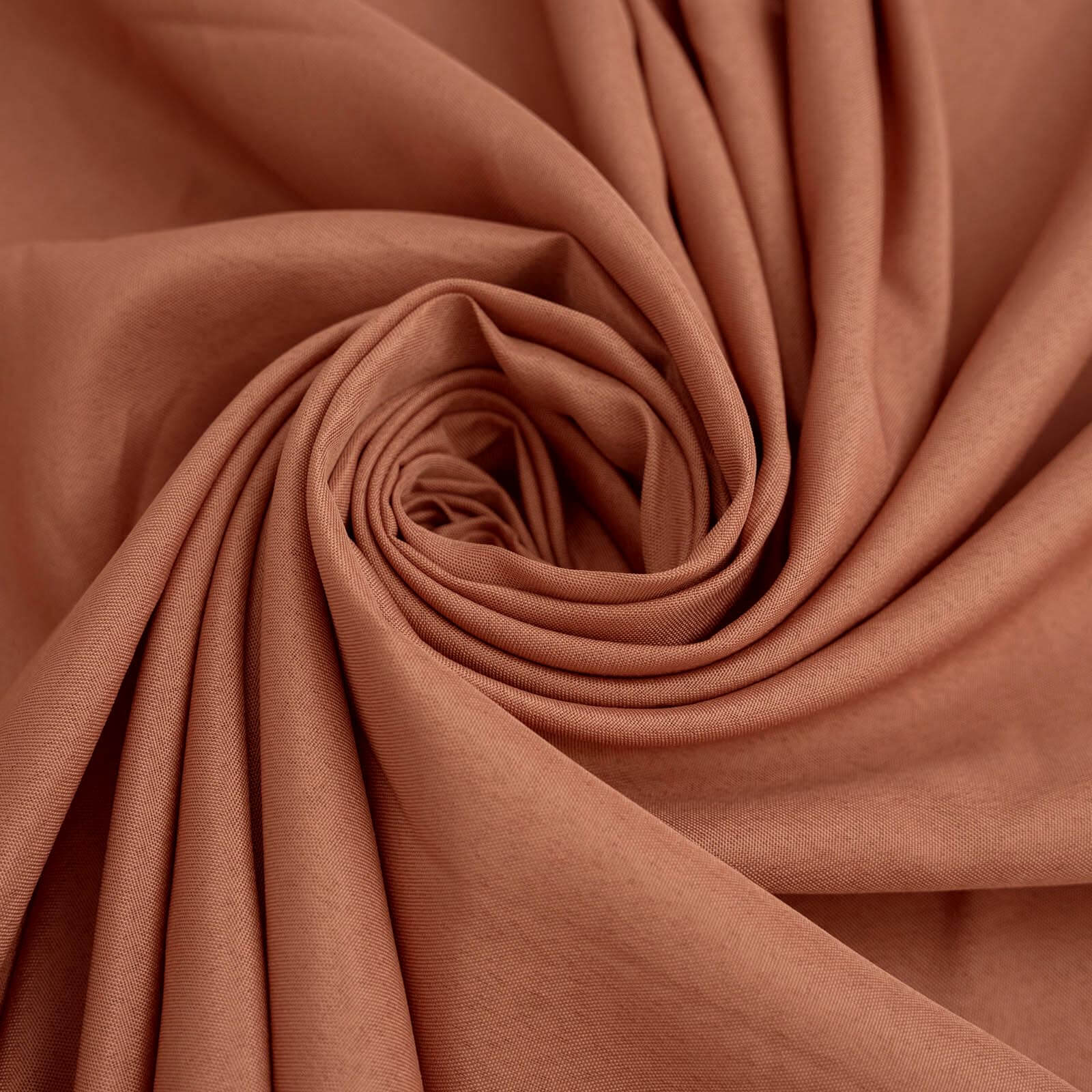 Polyester Square 70"x70" Tablecloth Terracotta (Rust) - Wrinkle-Resistant & Durable Table Cover