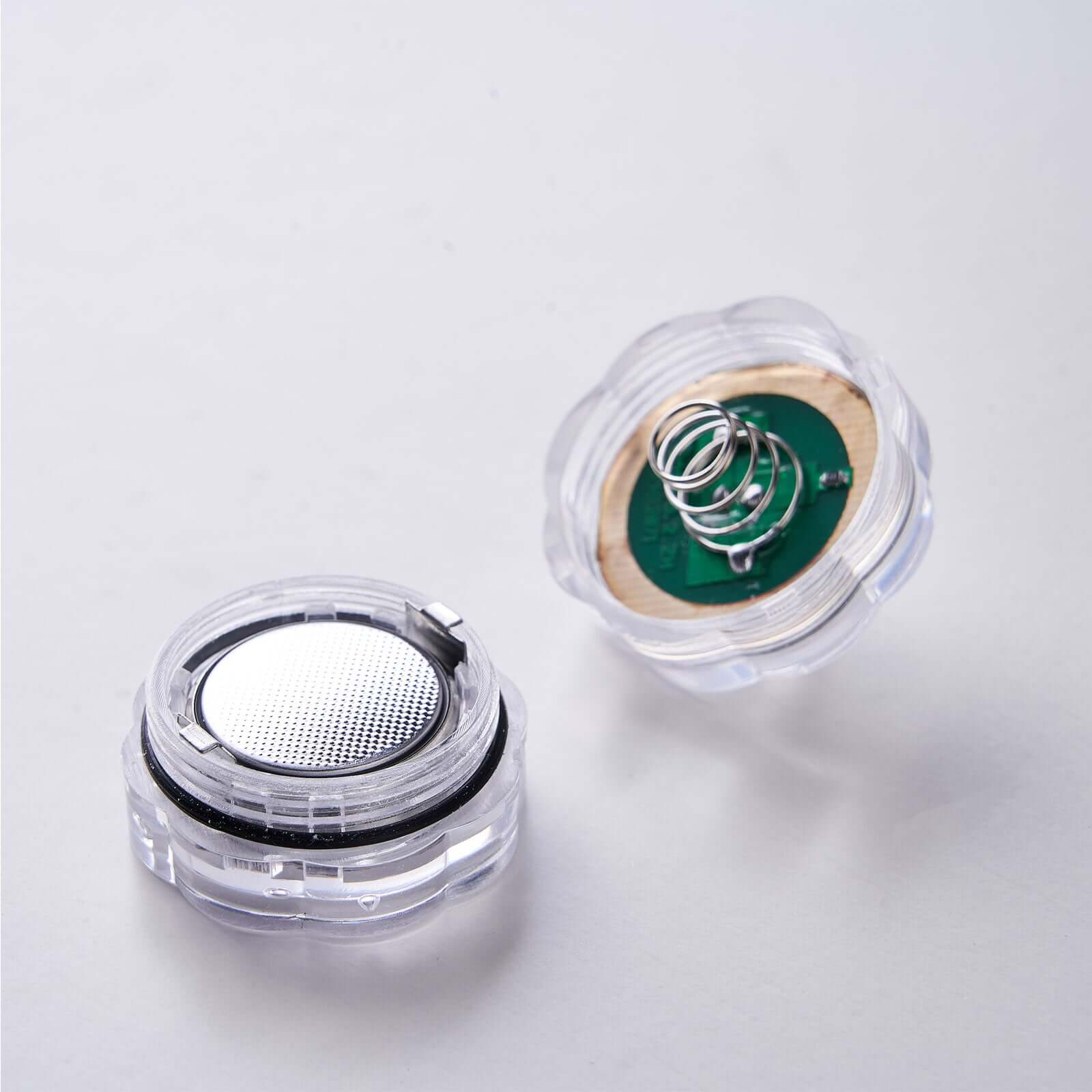 12-Pack LED Lights Flower Design - Submersible Waterproof Warm White Battery Operated