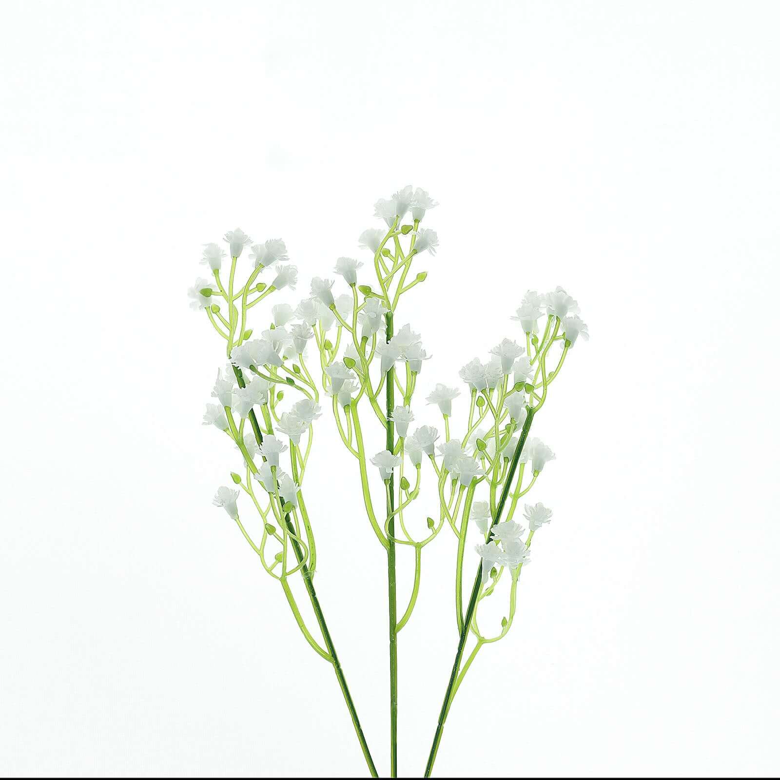 12 Stems 22" White Artificial Silk Babys Breath Gypsophila Flowers