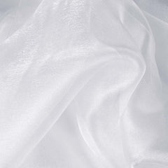 12"x10yd White Sheer Chiffon Fabric Bolt, DIY Voile Drapery Fabric