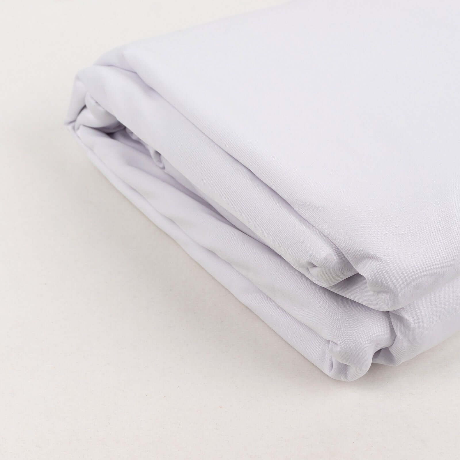 White Spandex 4-Way Stretch Fabric Roll, DIY Craft Fabric Bolt- 60"x10 Yards