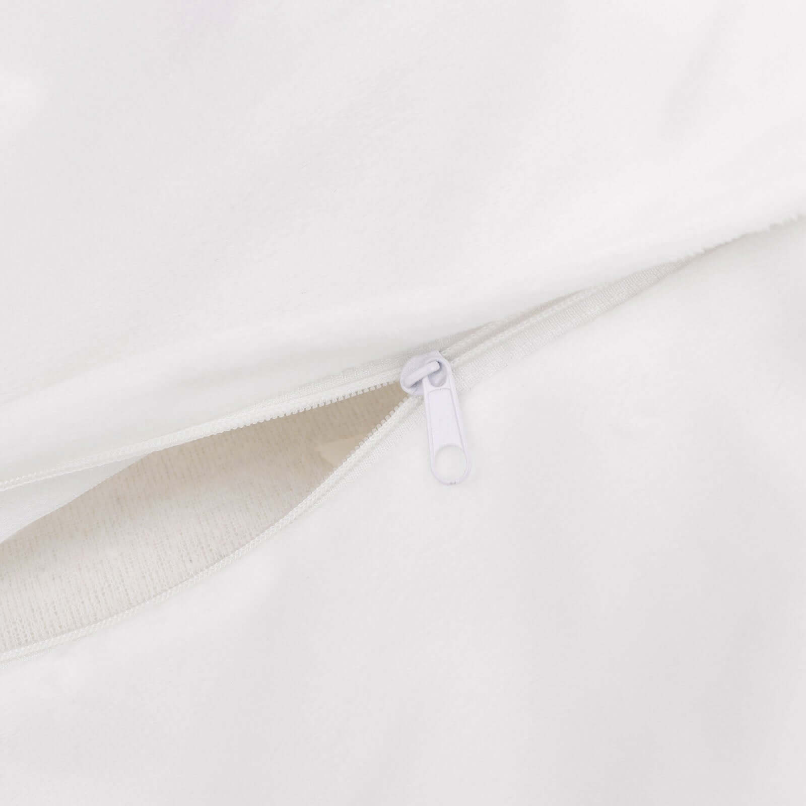 2 Pack 18" White Faux Fur Sheepskin Throw Pillow Cases, Square Pillow Covers