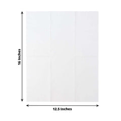 50-Pack Paper Napkins White - Soft Disposable 2-Ply Dinner Napkins for Weddings