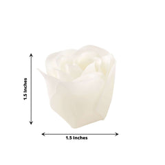 4 Pack 24 Pcs White Scented Rose Soap Heart Shaped Party Favors With Gift Boxes And Ribbon