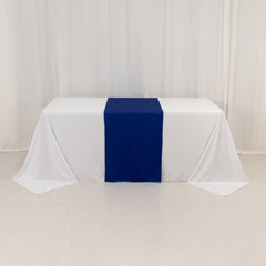 Wide Polyester 24"x72" Table Runner Royal Blue - Durable Trade Show Table Linen