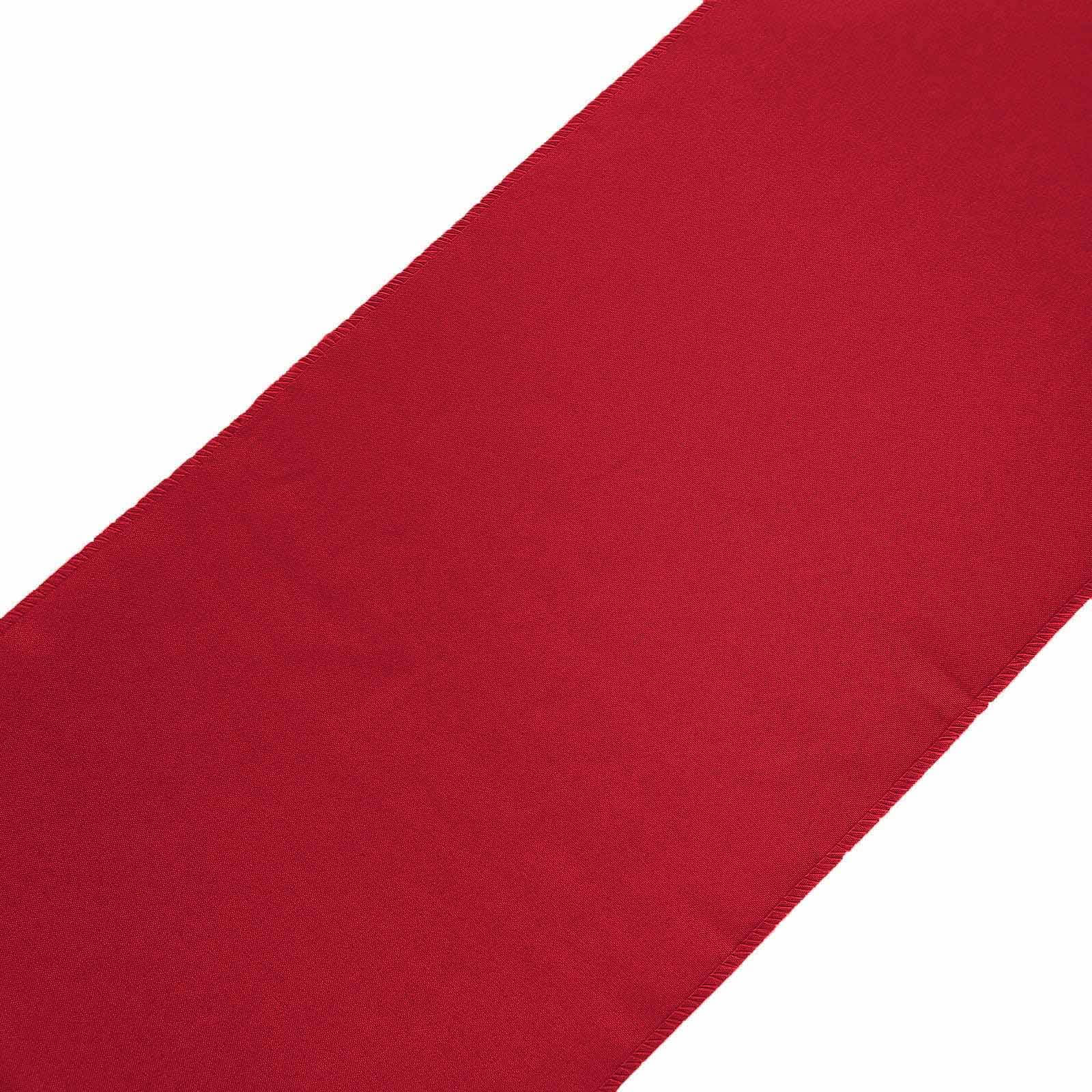 Polyester 12"x108" Table Runner Wine - Durable & Wrinkle-Resistant Table Decor