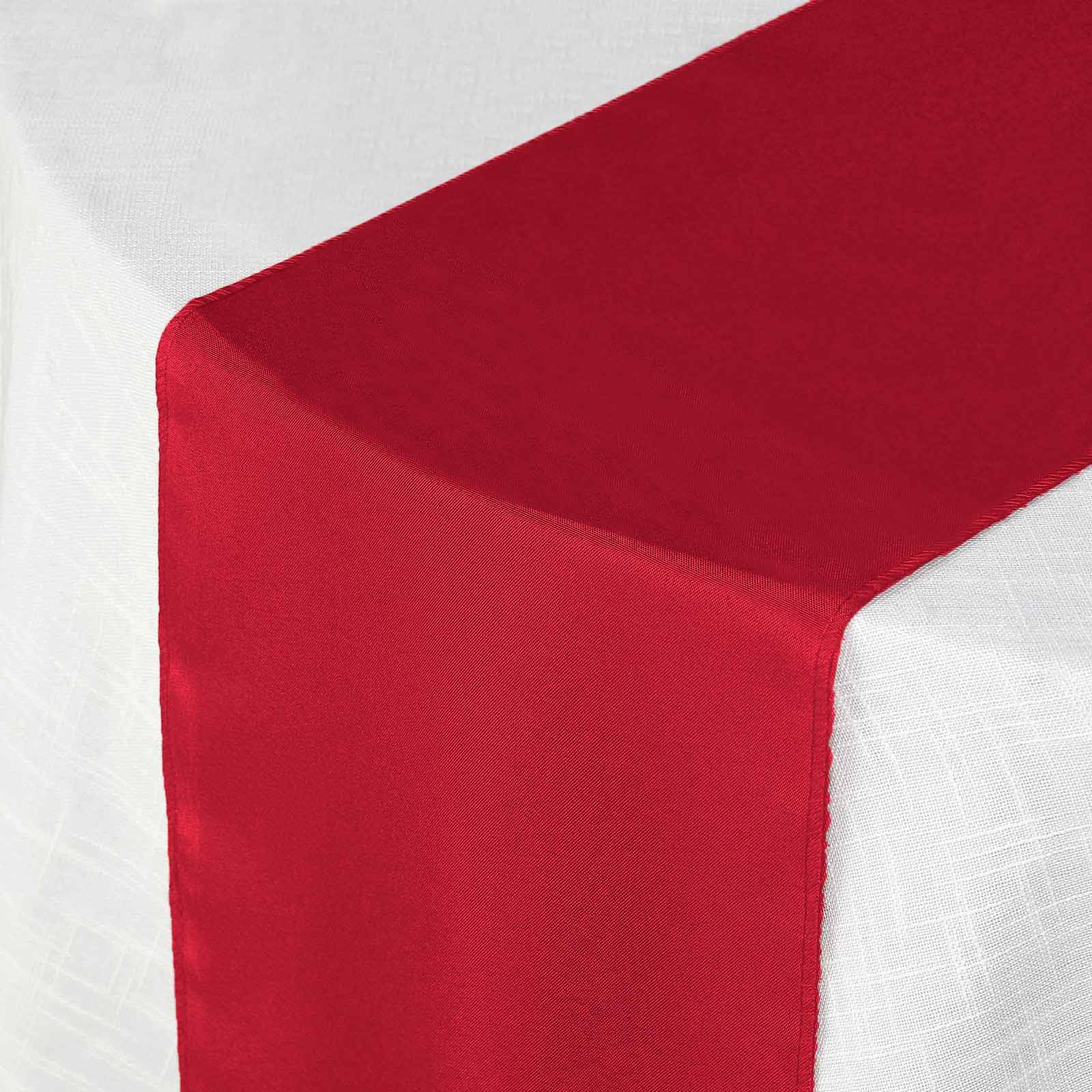 Polyester 12"x108" Table Runner Wine - Durable & Wrinkle-Resistant Table Decor