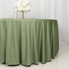 Scuba Round 120" Tablecloth Dusty Sage Green - Wrinkle Free & Stain Resistant Seamless Table Cover