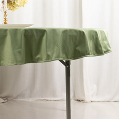 Scuba Round 70" Tablecloth Dusty Sage Green - Wrinkle Free & Stain Resistant Table Cover