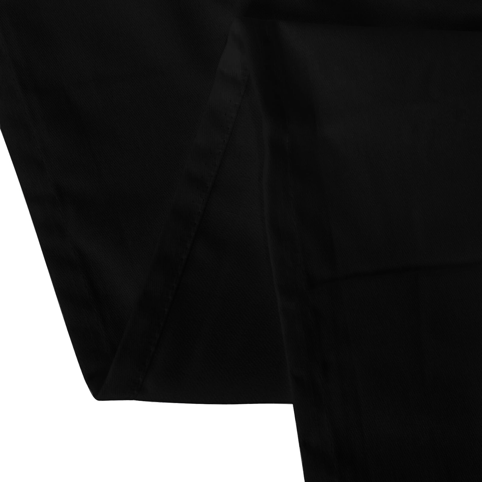 Cotton Blend 60"x102" Rectangle Tablecloth Black - Wrinkle-Resistant Finish for Gatherings