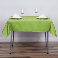 Polyester Square 54"x54" Tablecloth Apple Green - Wrinkle-Resistant & Durable Table Cover