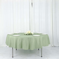 Polyester 90" Round Tablecloth Sage Green - Stain & Wrinkle-Resistant Table Cover
