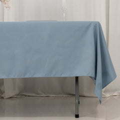 Premium Polyester 60"x102" Rectangle Tablecloth Dusty Blue - Durable 220GSM Wrinkle-Resistant Table Cover
