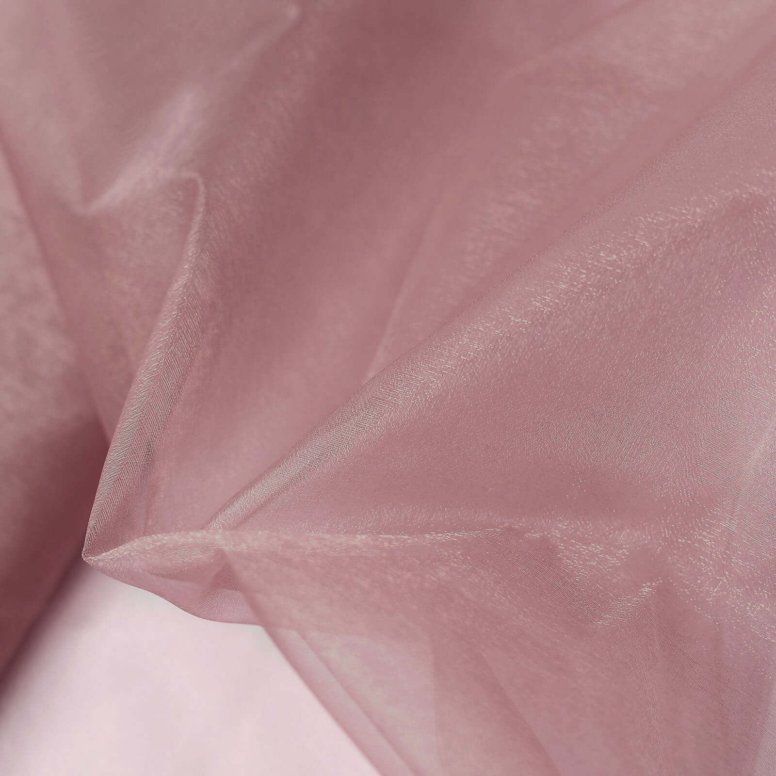 54"x10yd Dusty Rose Solid Sheer Chiffon Fabric Bolt, DIY Voile Drapery Fabric